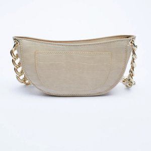 Zara Off-White Shoulder Bag Worn Once